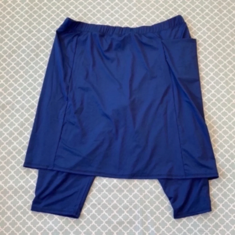 Snoga Fit Navy Modest Activewear Skirt W/Leggings 2X - Picture 5 of 5